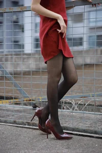 Mei Zi in Burgundy High Heels: A Sophisticated IESS Fashion Editorial - image 27