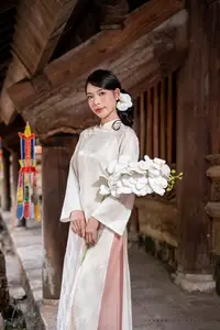 Elegant Asian Beauty: A Portrait of Grace with Traditional Paper Umbrella - Captivating Serenity - image 11