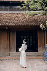 Elegant Asian Beauty: A Portrait of Grace with Traditional Paper Umbrella - Captivating Serenity - image 7