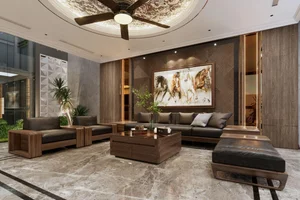Luxury 4-Story Townhouse in Viet Tri Featuring Walnut Wood and Marble Accents - image 6