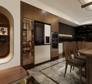 Luxury 4-Story Townhouse in Viet Tri Featuring Walnut Wood and Marble Accents - image 0