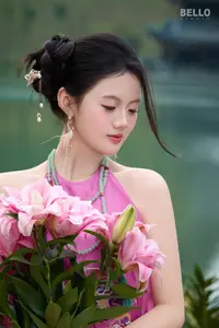 Traditional Vietnamese Beauty A Muse by the Ancient Lake Serene Charm - image 8
