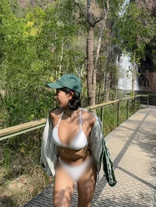 Breathtaking Forest Photoshoot: Hot Girl Showcases Fiery Bikini Figure Amidst Nature - image 6
