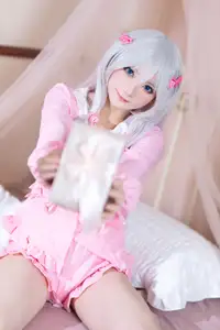 Coser Transforms into Sagiri Izumi in Sweet Eromanga Pajamas - image 12