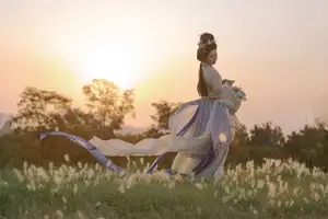 Ethereal Bao Xian - YiTuYu Art Language Vol.8563: Ancient Grace in a Floral Dreamscape - image 0