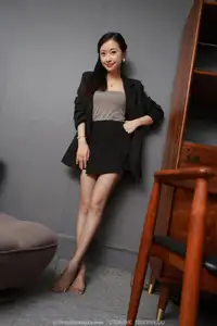 Captivating Secretary Xiao Jie SXJ No.2095: Professional Style with Elegant Black Sheer Stockings - image 25