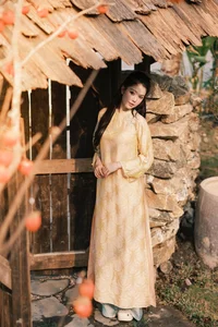 Elegant Vietnamese Áo Dài Style: Ngọc Trinh Showcases Timeless Grace and Cultural Sophistication in Traditional Silk Fashion - image 9