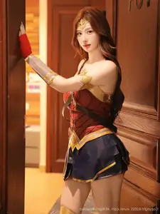 XiuRen No.10710: Jin Yun Xi Yuki's Alluring Wonder Woman Cosplay, Captivating Beauty Revealed - image 20