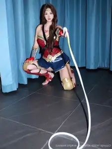 XiuRen No.10710: Jin Yun Xi Yuki's Alluring Wonder Woman Cosplay, Captivating Beauty Revealed - image 17