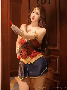XiuRen No.10710: Jin Yun Xi Yuki's Alluring Wonder Woman Cosplay, Captivating Beauty Revealed - image 3