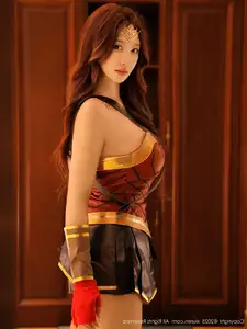 XiuRen No.10710: Jin Yun Xi Yuki's Alluring Wonder Woman Cosplay, Captivating Beauty Revealed - image 14