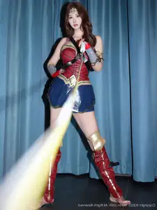 XiuRen No.10710: Jin Yun Xi Yuki's Alluring Wonder Woman Cosplay, Captivating Beauty Revealed - image 1