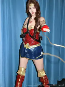 XiuRen No.10710: Jin Yun Xi Yuki's Alluring Wonder Woman Cosplay, Captivating Beauty Revealed - image 24