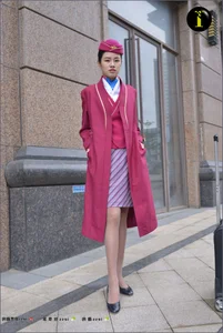 IESS Puhui Series No. 081: Yixin Captures the Authentic Flight Attendant Uniform Aesthetic - image 1