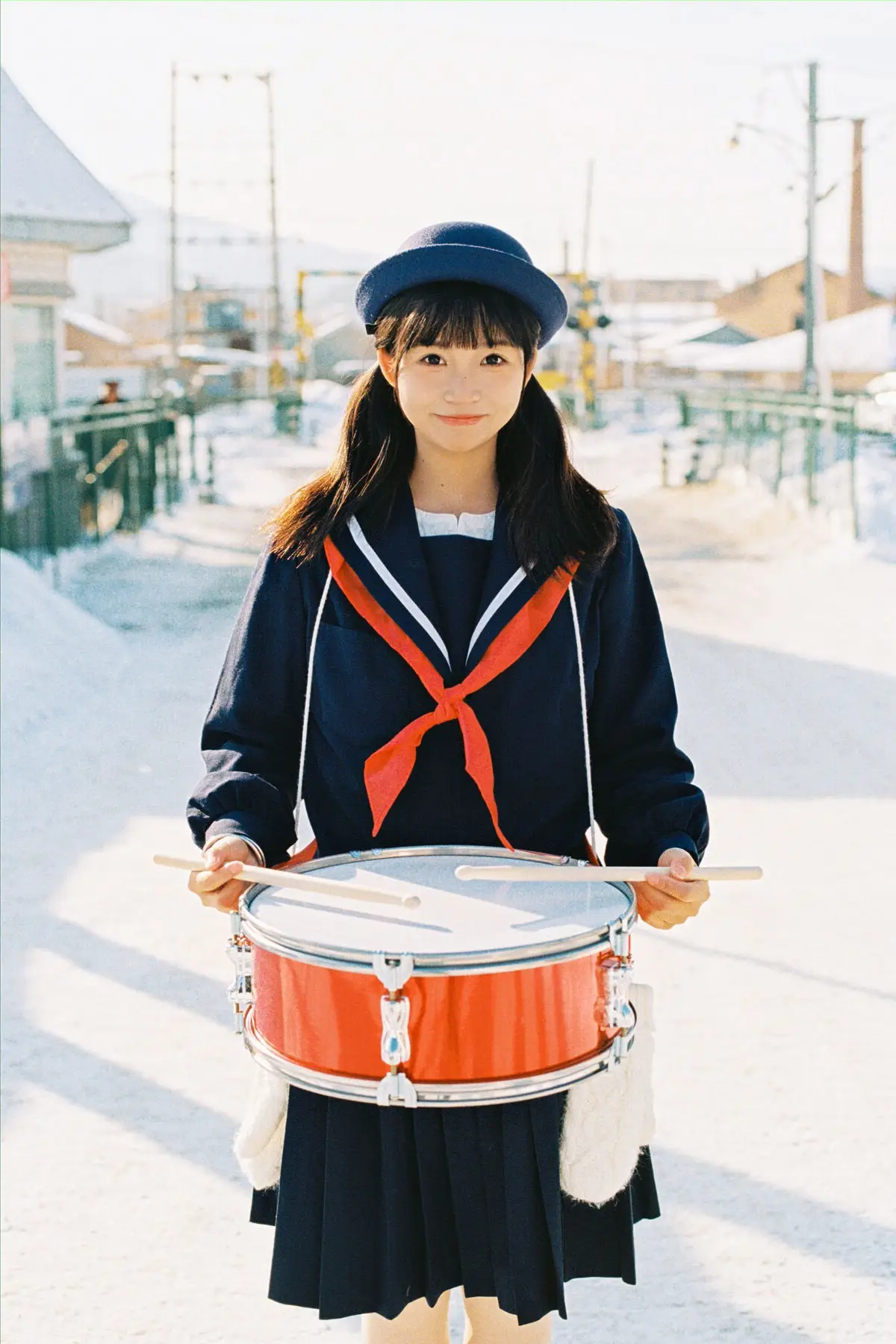 YiTuYu Vol.8663 Hu Jiao Hu Hu: JK Schoolgirl in Snow, Captivating Japanese Beauty