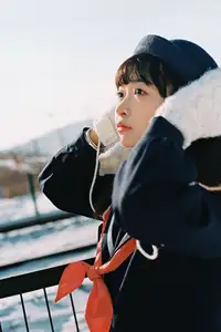 YiTuYu Vol.8663 Hu Jiao Hu Hu: JK Schoolgirl in Snow, Captivating Japanese Beauty - image 8