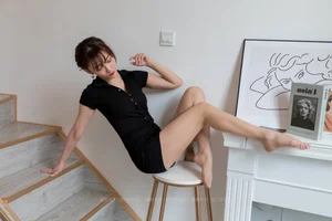 Silk Enthusiast 783: Qiuqiu in Ultra Short Hip-Hugging Skirt - image 21