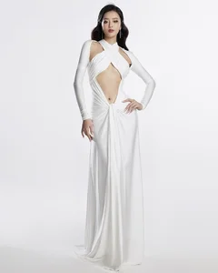 Modernizing Tradition: Bui Khanh Linh’s Stunning Halter Neck Ao Dai and Cultural Elegance - image 3
