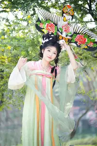 Graceful Hanfu Beauty with Dreamy Butterfly Kite - Zi Yu, YiTuYu Vol.8737 - image 16