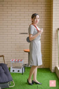 IESS Puhui Vol.069: Qing Ping in Professional Flight Attendant Style - image 12
