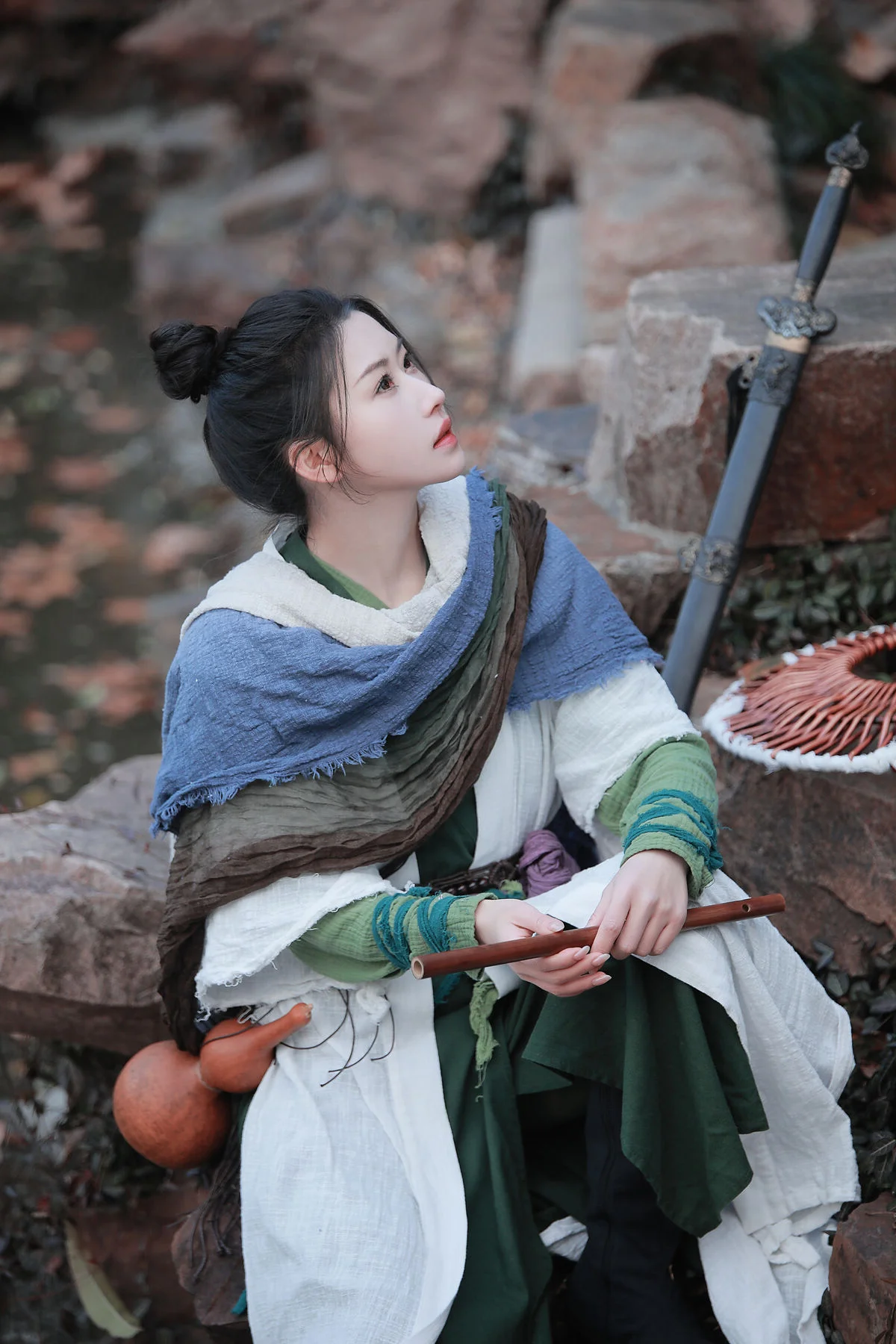 Elegant Traditional Chinese Aesthetic Photography: Art Language Vol.9375 Yi Zhan Bai Cha Qing Huan Collection