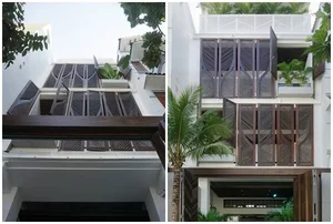 Modern Eco-Friendly Home Design Inspired by Tropical Coconut Leaves in Ho Chi Minh City: A Sustainable Architectural Masterpiece with Split-Level Living - image 3