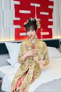 XiuRen No.10567: Yue Er Yue Er's Enchanting Traditional Bridal Photoshoot - image 18