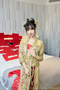 XiuRen No.10567: Yue Er Yue Er's Enchanting Traditional Bridal Photoshoot - image 22