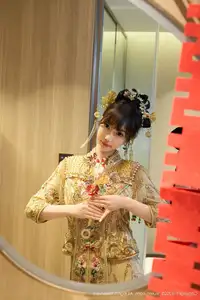 XiuRen No.10567: Yue Er Yue Er's Enchanting Traditional Bridal Photoshoot - image 23
