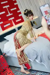 XiuRen No.10567: Yue Er Yue Er's Enchanting Traditional Bridal Photoshoot - image 15