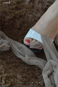 IESS Silk Foot Bento 146: Shan Shan in Bare Feet and White Slippers - image 87