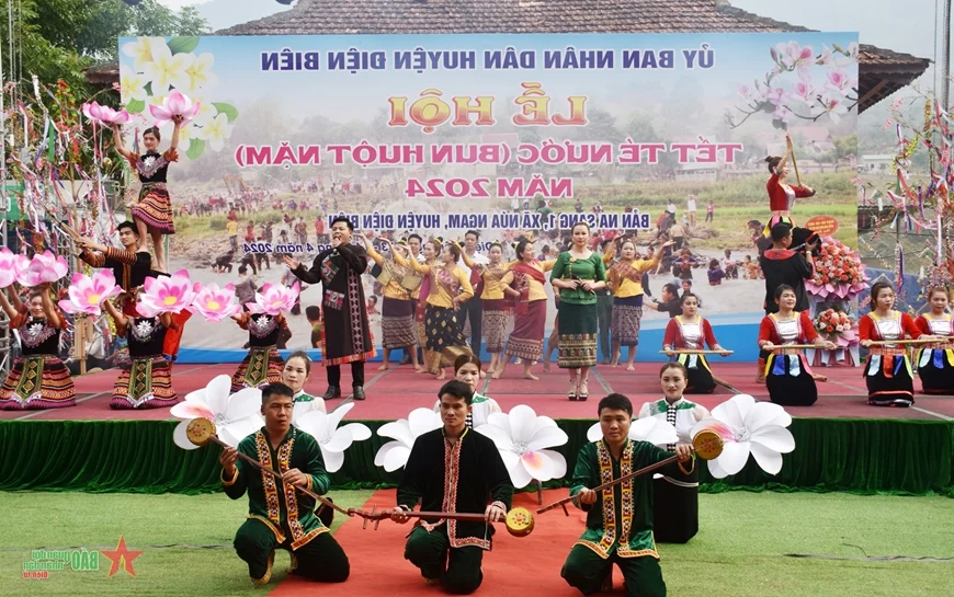 The Traditional Water Splashing Festival of the Lao People in Dien Bien Province