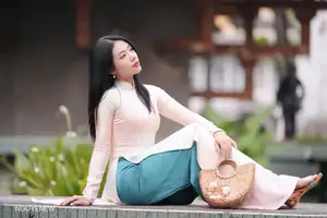 Graceful Vietnamese Lady in Traditional Ao Dai  1000024954 - image 10