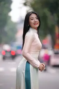 Graceful Vietnamese Lady in Traditional Ao Dai  1000024954 - image 6