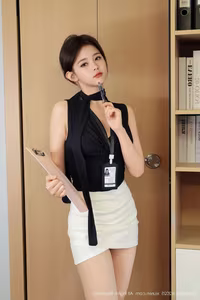 No.10052 Office Secretary: Professional Charm & Captivating Long Legs - image 25