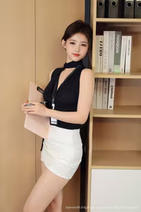No.10052 Office Secretary: Professional Charm & Captivating Long Legs - image 4