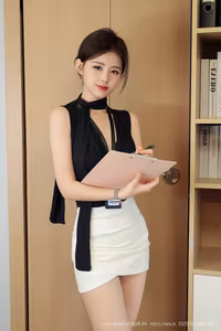 No.10052 Office Secretary: Professional Charm & Captivating Long Legs - image 30