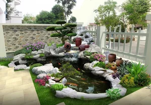 Essential Principles for Building a Luxury Front Yard Fish Pond to Attract Prosperity and Good Feng Shui - image 1