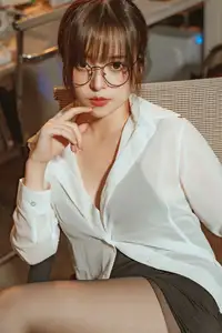 Coser Strawberry Flavor Nana Rabbit: Alluring Office Teacher Posing Captivatingly - image 7