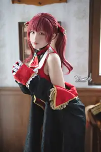 Coser Mime as Marine: Captivating Cosplay Photo Set (24P) - image 1