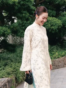 Kha Ngan radiates pure elegance in a traditional Vietnamese Ao Dai - image 8