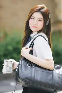 Charming Schoolgirl Embraces Street Style with Classic Uniform. - image 5