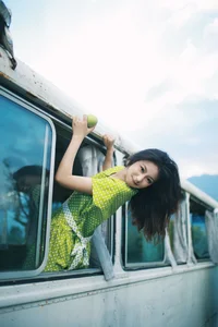 Artistic Portraits in Dali: Xiao U for YiTuYu Art Language Vol.9132 - Vintage Bus Aesthetic - image 10