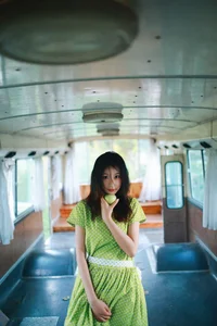 Artistic Portraits in Dali: Xiao U for YiTuYu Art Language Vol.9132 - Vintage Bus Aesthetic - image 6