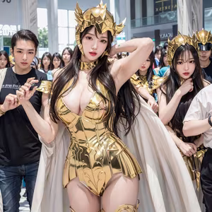 Discover the Golden Saintess: Majestic Beauty in Realistic Style - Saint Seiya - image 26