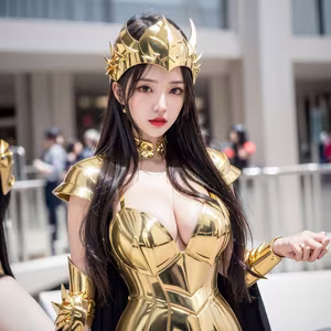 Discover the Golden Saintess: Majestic Beauty in Realistic Style - Saint Seiya - image 20