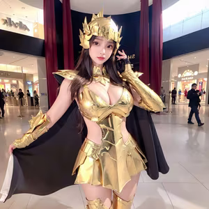 Discover the Golden Saintess: Majestic Beauty in Realistic Style - Saint Seiya - image 25