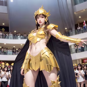 Discover the Golden Saintess: Majestic Beauty in Realistic Style - Saint Seiya - image 18