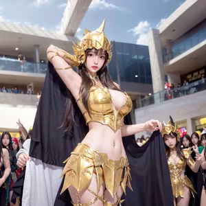 Discover the Golden Saintess: Majestic Beauty in Realistic Style - Saint Seiya - image 24