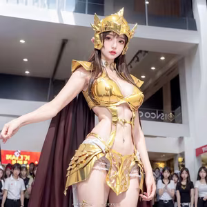 Discover the Golden Saintess: Majestic Beauty in Realistic Style - Saint Seiya - image 27